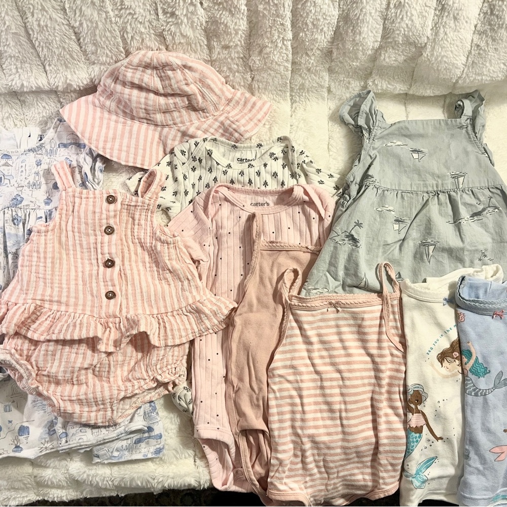 Beachy Pink and Blue 18M Bundle